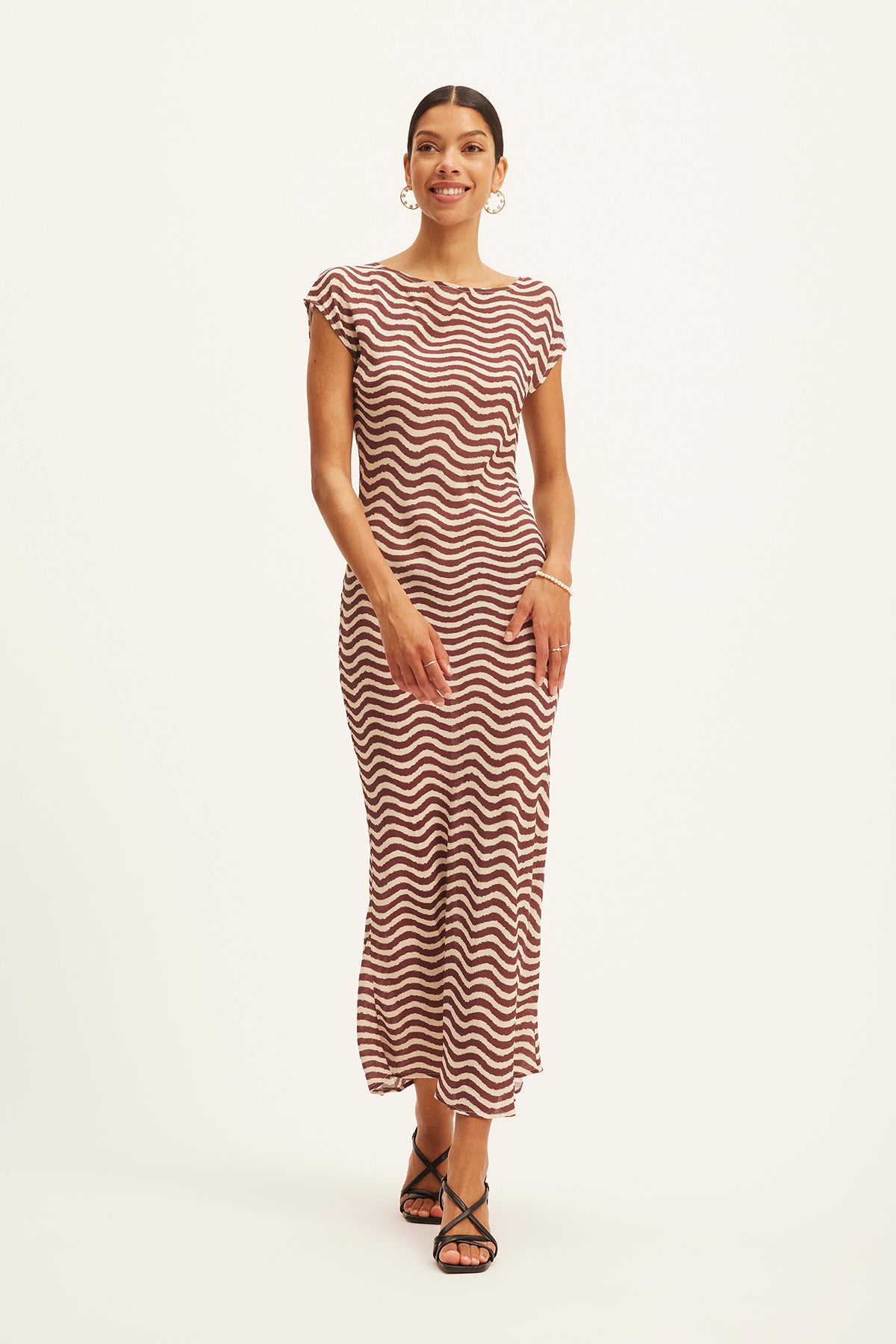 SUMMERY Copenhagen Avery Midi Dress Dress 641 Rum Rosin