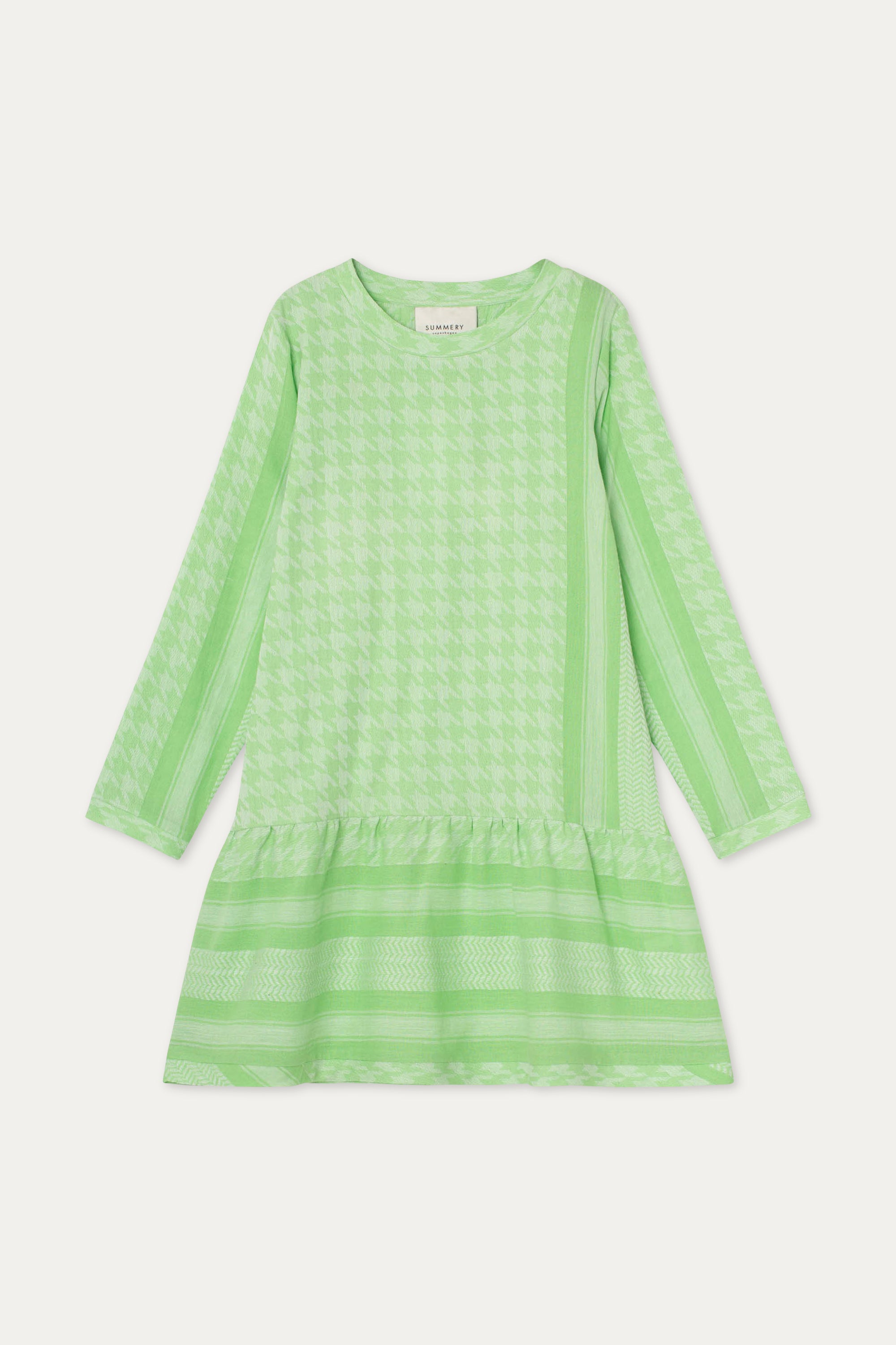 SUMMERY Copenhagen Dress 2 O Long Sleeves Dress 496 Opaline Green