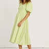 SUMMERY Copenhagen Ines Long Dress Dress 517 Wild Lime