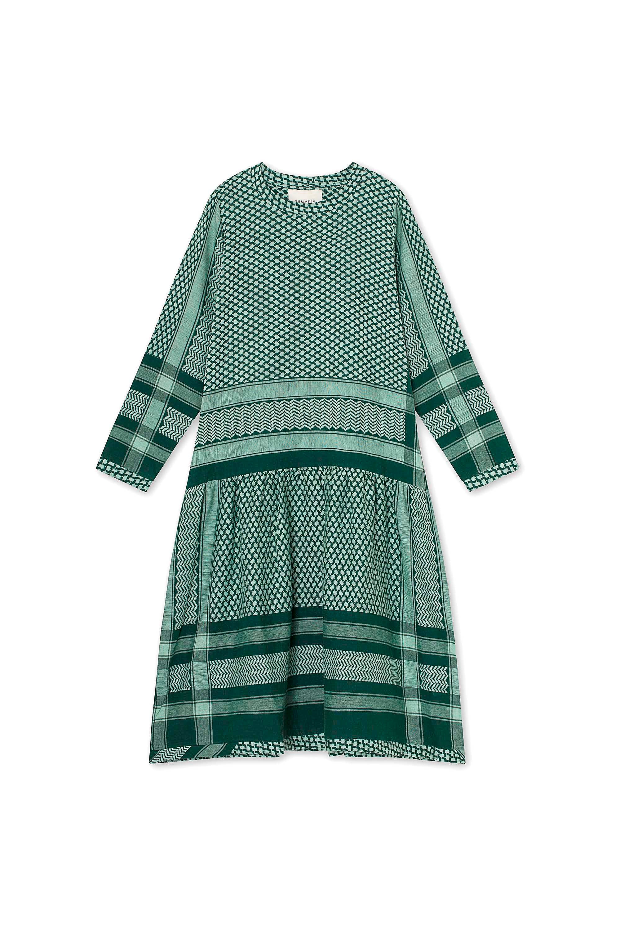 SUMMERY Copenhagen Josefine Dress Dress 398 Trekking Green/Green Mist