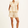 SUMMERY Copenhagen Klara Top Top 594 Beige