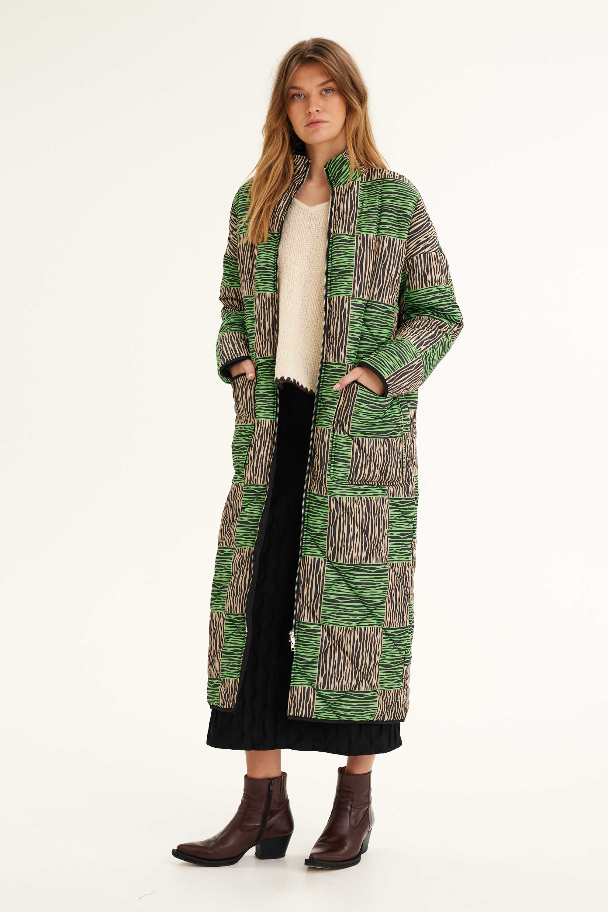 SUMMERY Copenhagen Maylon Coat Coat 581 Bud Green