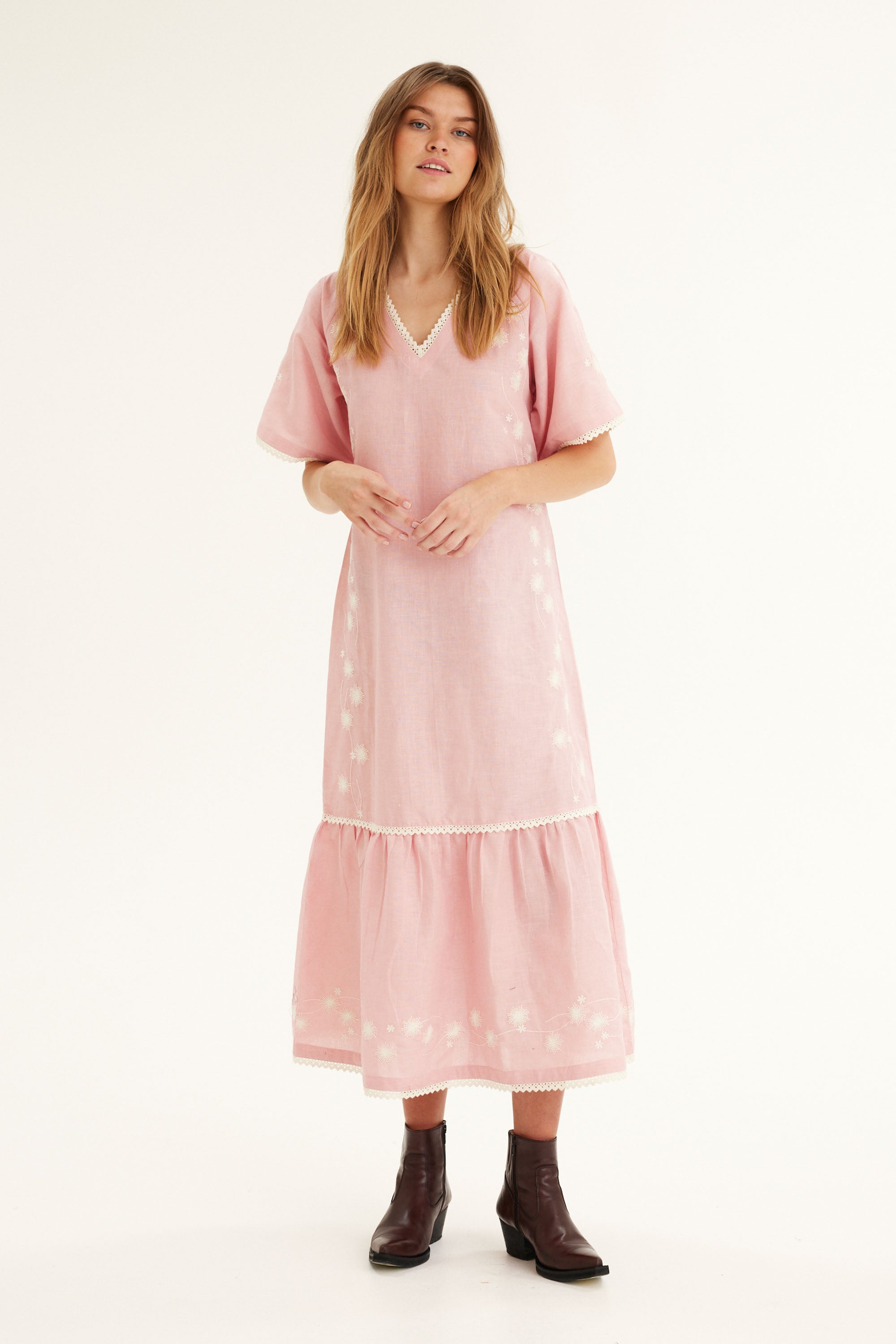 SUMMERY Copenhagen Rosie Tunic Dress 601 Pink Mist