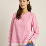 SUMMERY Copenhagen Shirt O Long Sleeves Shirt 417 Lavender Fog/Super Pink