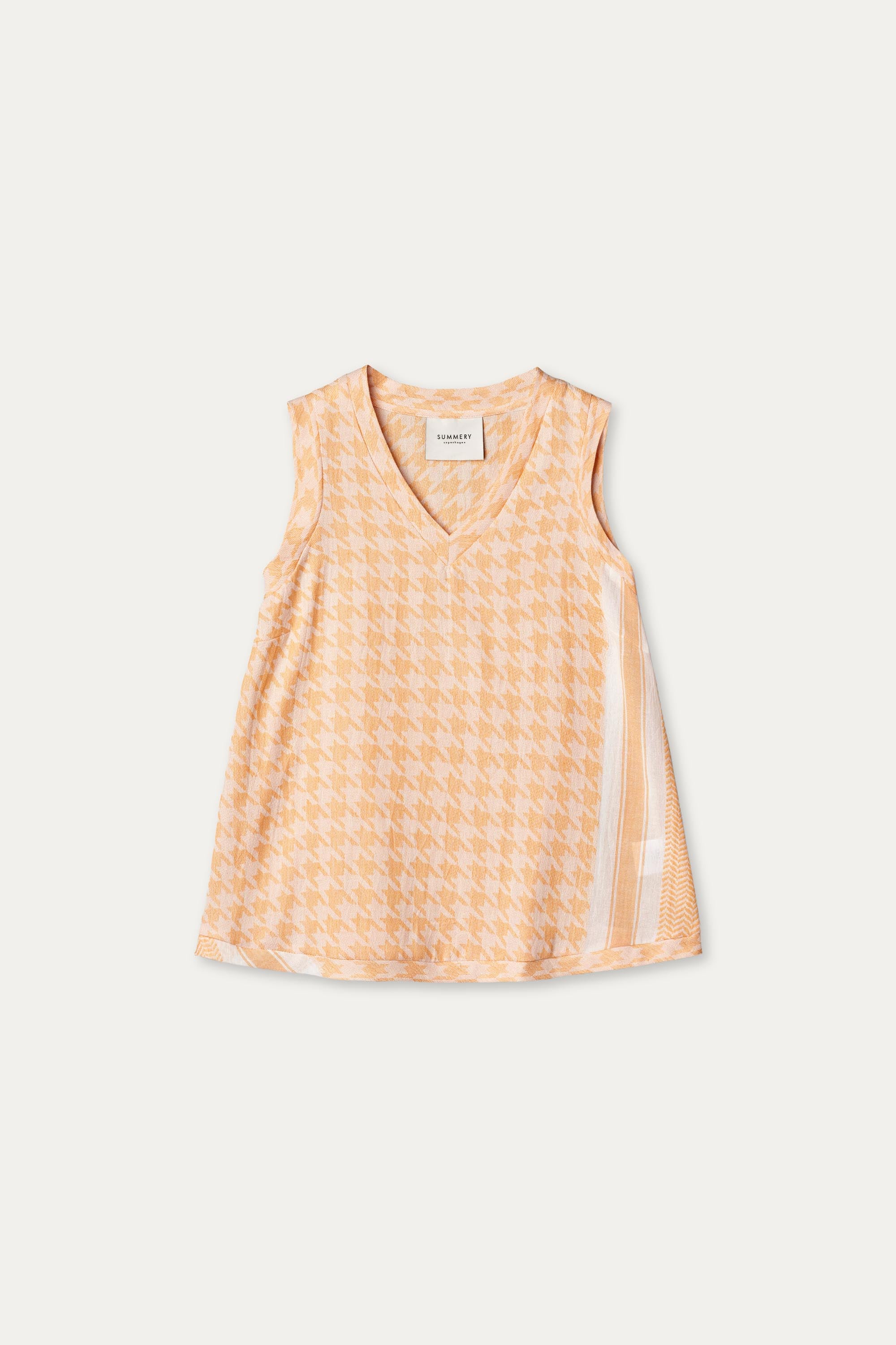 SUMMERY Copenhagen Shirt V No Sleeves Top 514 Warm Apricot